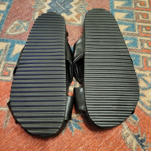 Rebecca Minkoff Faux Leather X-Cross Slippers - Picture 3 of 4